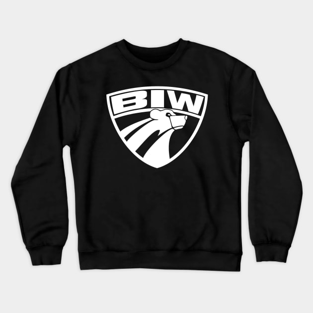 BIW White Logo Crewneck Sweatshirt by TheRealJoshMAC